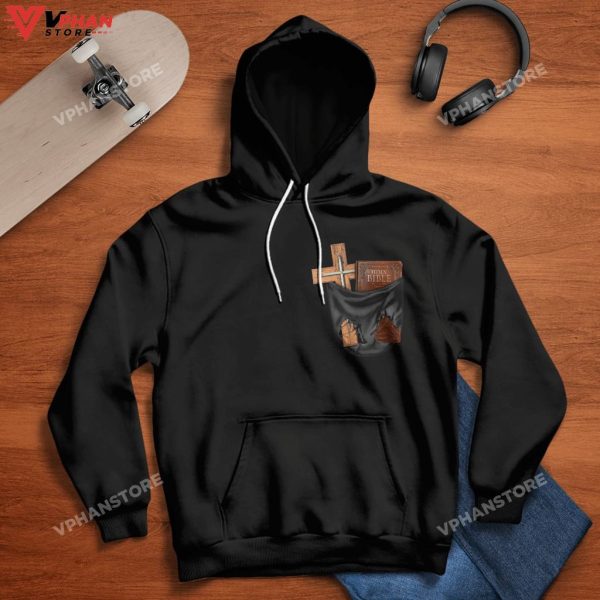 Holy Bible And Cross Are In The Pocket God Christian Religious Hoodie