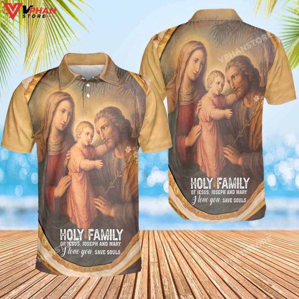 Holy Family Of Jesus Jose And Mary Christ Polo Shirt & Shorts