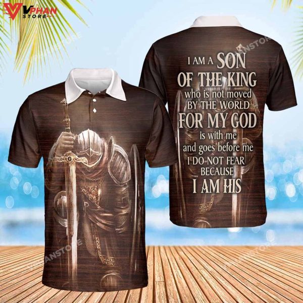 I Am A Son Of The King Religious Easter Gifts Christian Polo Shirt & Shorts