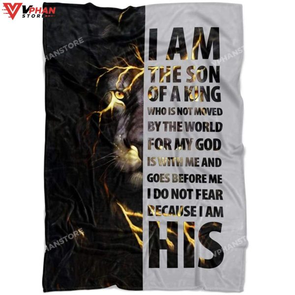 I Am The Son Of A King Fleece Christian Blanket