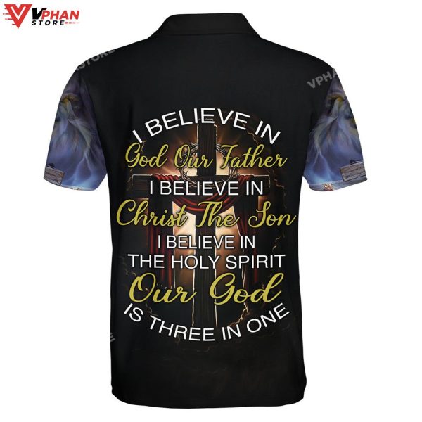 I Believe In God Our Father Easter Gifts Christian Polo Shirt & Shorts