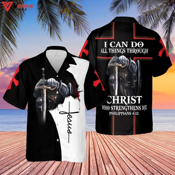 I Can Do All Thing Through Christ Jesus Christian Hawaiian Summer Shirt