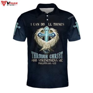I Can Do All Things Through Christ Christian Polo Shirt Shorts 1