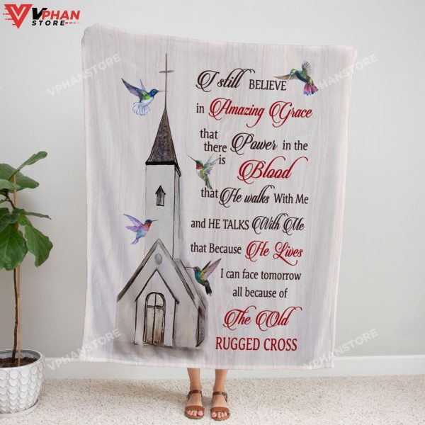 I Still Believe In Amazing Grace Gift Ideas For Christians Bible Verse Blanket
