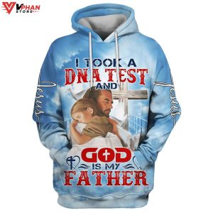 I Took A DNA Test And God Is My Father Jesus And Baby Religious Hoodie 1