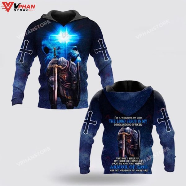 Im A Warrior Of God Knight Christian God Jesus Apparel Hoodie