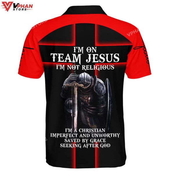 Im On Team Jesus Im Not Religious Gifts Christian Polo Shirt & Shorts
