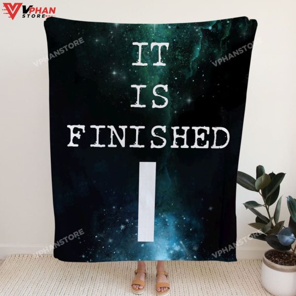 It Is Finished Religious Gift Ideas Bible Verse Blanket