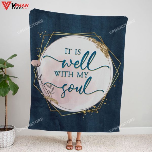 It Is Well With My Soul Christian Hymn Religious Gift Ideas Christian Blanket