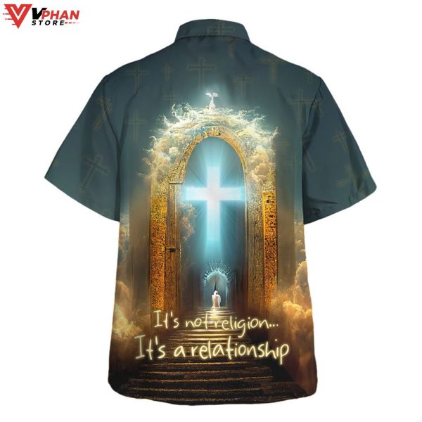 Its Not Religion Its A Relationship Christian Hawaiian Summer Shirt