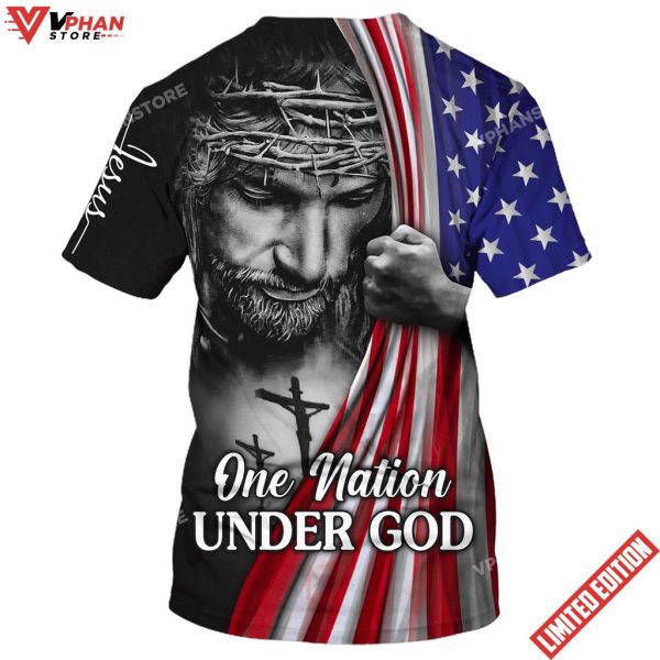 Jesus America One Nation Under God 3d Shirt