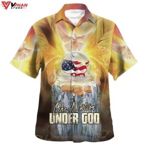 Jesus America One Nation Under God Gifts For Christian Hawaiian Shirt 1