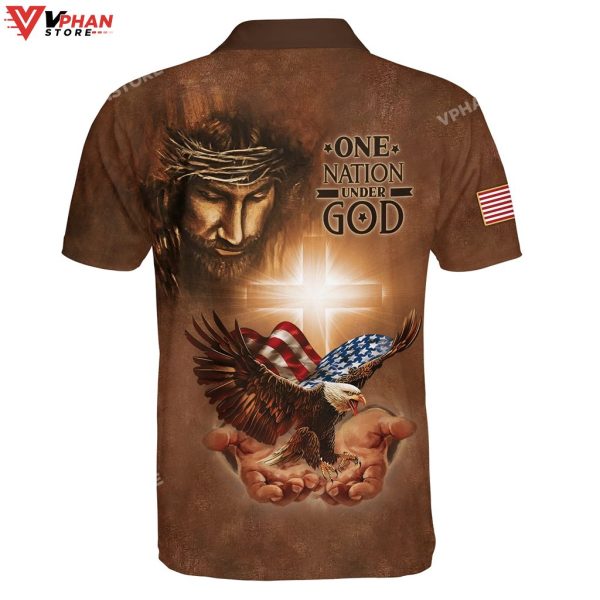 Jesus American One Nation Under God Christian Polo Shirt & Shorts