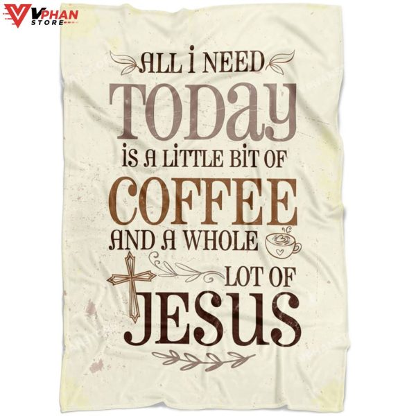 Jesus And Coffee Religious Gift Ideas Bible Verse Blanket