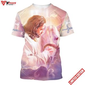 Jesus And Horse 3d All Over Print Shirt 1