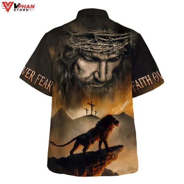 Jesus And Lion Gifts For Christian Easter Hawaiian Shirt