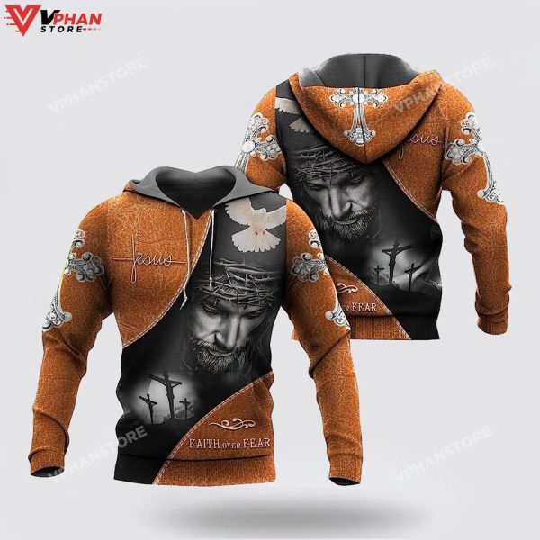 Jesus And Lion Half Face 3d Hoodies For Women Men