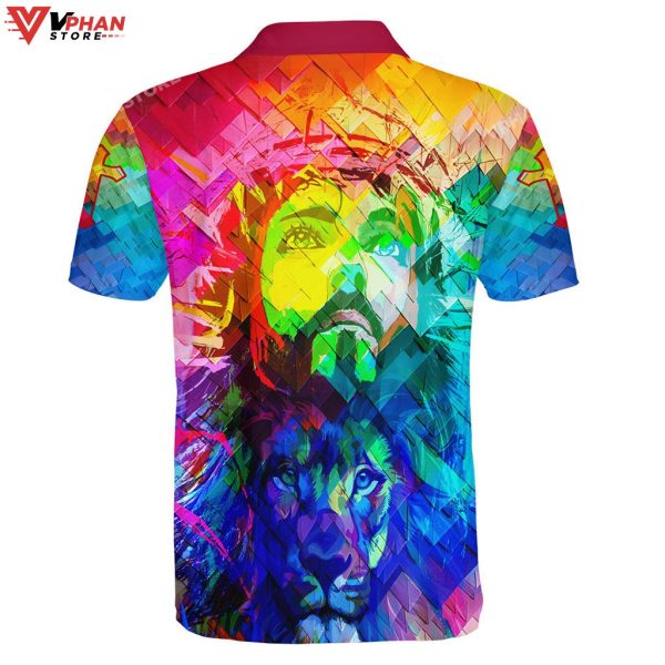 Jesus And Lion Religious Easter Gifts Christian Polo Shirt & Shorts