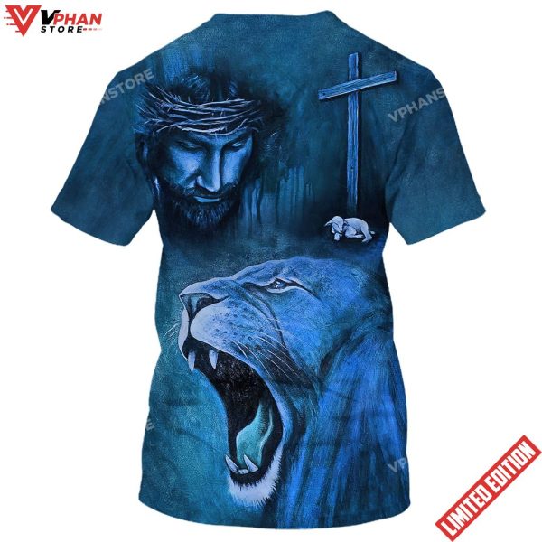Jesus And The Lion Of Judah Shirt