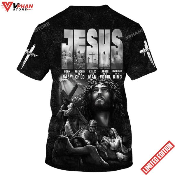 Jesus Born As A Baby 3d Christian Shirt