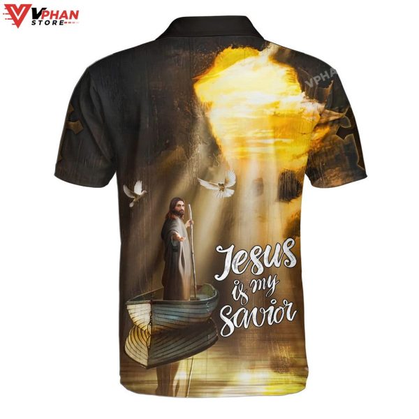 Jesus Is My Savior God Calms The Sea Religious Easter Gifts Christian Polo Shirt & Shorts