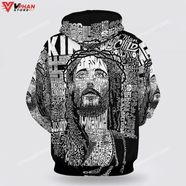 Jesus Christ And Lion Half Face 3d Hoodies For Women Men