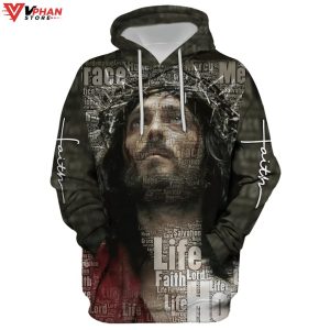 Jesus Christ Crown Of Thorns Christian Easter Gifts Religious Hoodie 1