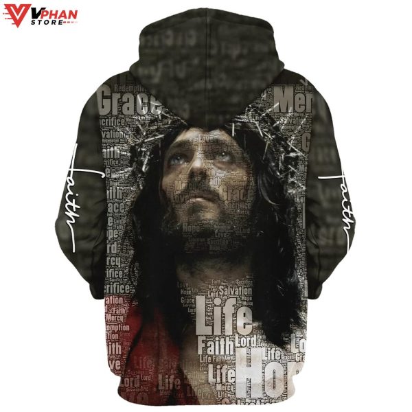 Jesus Christ Crown Of Thorns Christian Easter Gifts Religious Hoodie