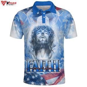 Jesus Christ Faith Over Fear Religious Christian Polo Shirt Shorts 1