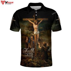 Jesus Christ Hanging On The Cross Christian Polo Shirt Shorts 1