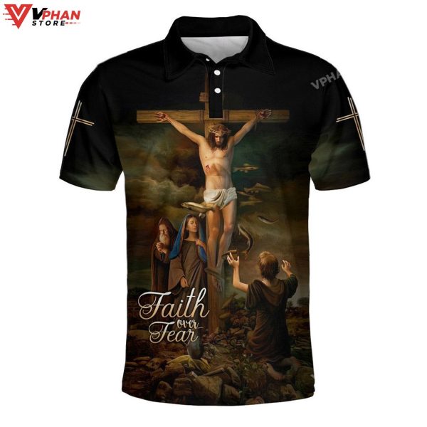 Jesus Christ Hanging On The Cross Christian Polo Shirt & Shorts