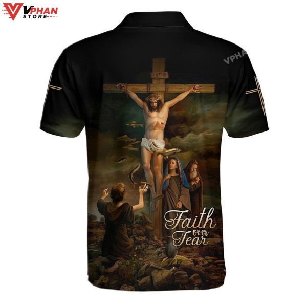 Jesus Christ Hanging On The Cross Christian Polo Shirt & Shorts