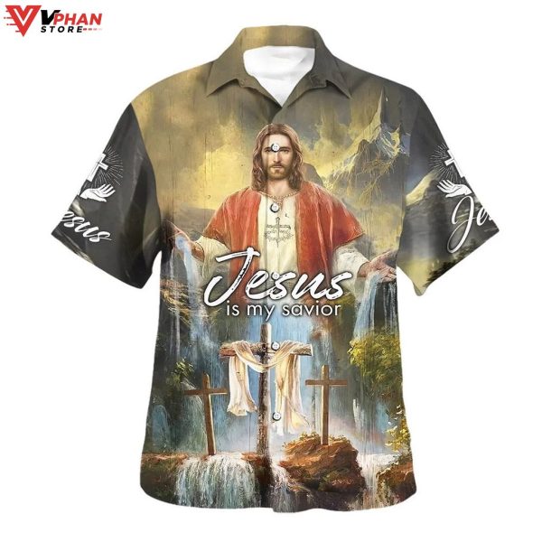 Jesus Christ Is My Savior Christian Gift Ideas Hawaiian Aloha Shirt