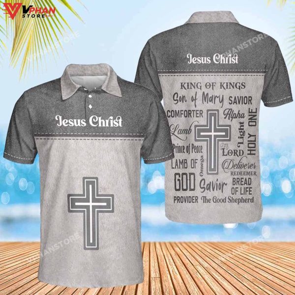 Jesus Christ King Of Kings Easter Gifts Christian Polo Shirt & Shorts