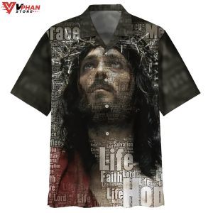 Jesus Christ Life Faith Lord Christian Gift Ideas Hawaiian Aloha Shirt 1