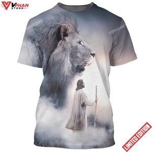 Jesus Christ Lion 3D All Over Printed Shirt 1