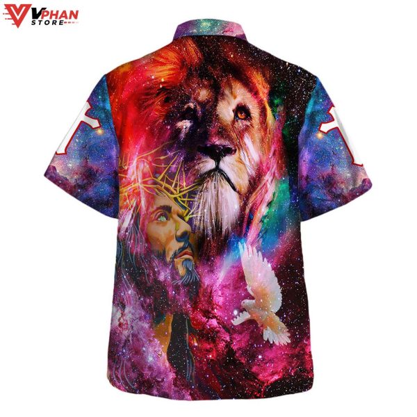 Jesus Christ Lion Of Judah Christian Gift Hawaiian Summer Shirt