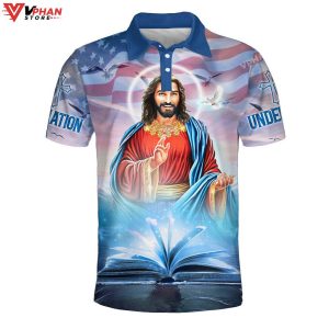 Jesus Christ Picture Religious Easter Gifts Christian Polo Shirt Shorts 1