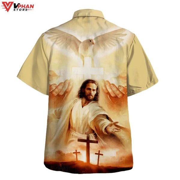 Jesus Christ Reaching Out Hand Christian Gift Hawaiian Summer Shirt