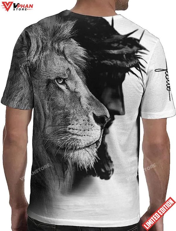 Jesus Christ The Lion King All Over Printed 3D Shirt