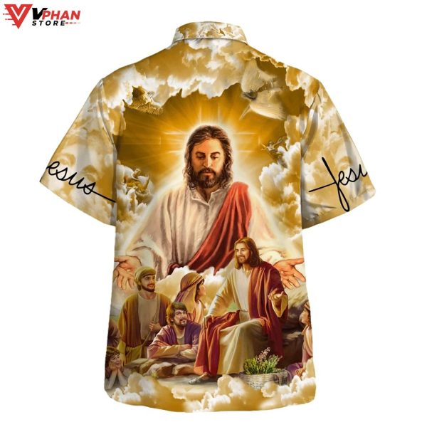 Jesus Christ With His Disciples Christian Outfit Hawaiian Summer Shirt