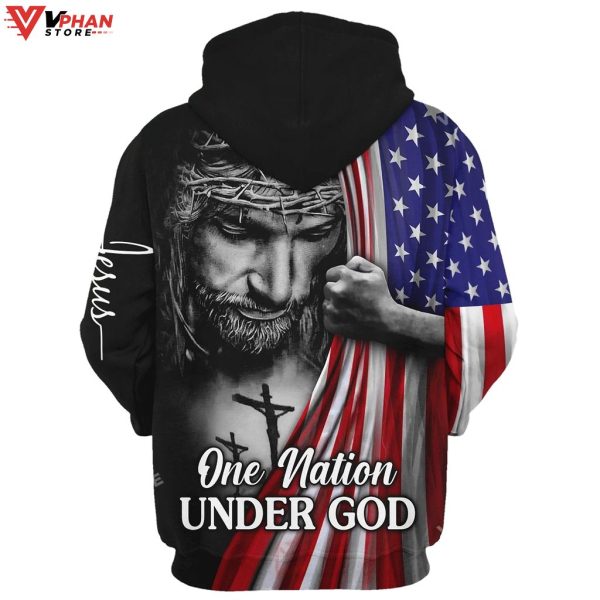 Jesus Christian Flag American Religious Easter Gifts Christian Hoodie