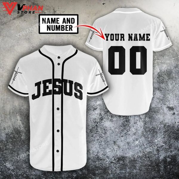 Jesus Christian Religious Easter Gifts Christian 3D Baseball Jersey