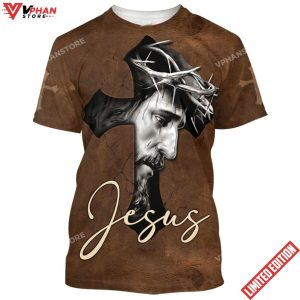 Jesus Cross 3d Christian T Shirt For Men And Women 1