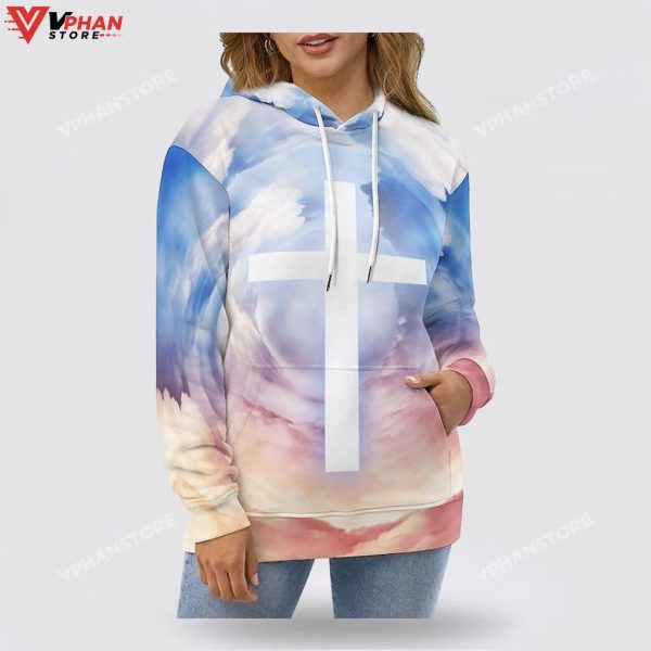 Jesus Cross Christian Gift Ideas Religious Easter Gifts Hoodie