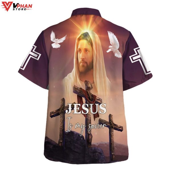 Jesus Face Jesus Is My Savior Tropical Outfit Christian Hawaiian Shirt