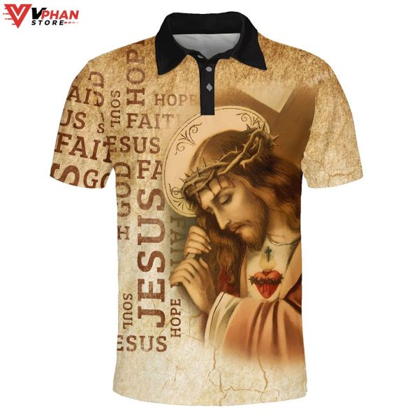 Jesus Faith Hope Soul Religious Christian Polo Shirt & Shorts