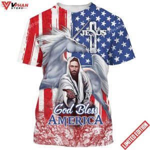 Jesus God Bless America Christian T Shirts For Men And Women 1