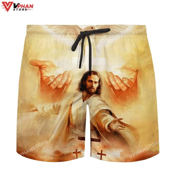 Jesus Hands Religious Easter Gifts Christian Polo Shirt & Shorts