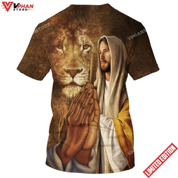 Jesus Hands With The Lion 3D All Over Printed Shirt For Men And Women